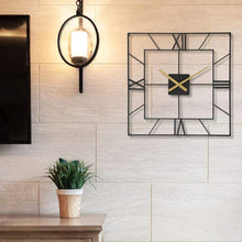 Load image into Gallery viewer, Square Hollow Out Wall Clock