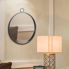 Load image into Gallery viewer, round wall mirrors, black