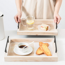 Load image into Gallery viewer, 2PCS Wooden Serving Food Trays