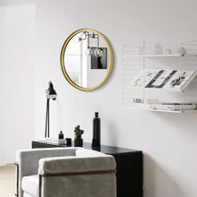 Load image into Gallery viewer, Round Gold Wall Mirror, 10 Inch/14 Inch/18 Inch