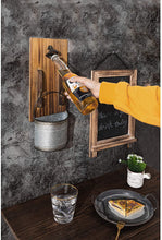 Load image into Gallery viewer, 2pcs Beer Bottle Opener Wall Mounted with Cap Catcher for Beer Lovers Kitchen Entryway Living Room Home Decor, Brown & Whitewashed