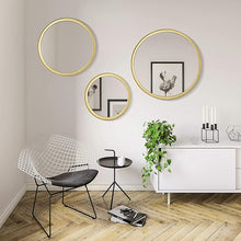 Load image into Gallery viewer, Round Gold Wall Mirror, 10 Inch/14 Inch/18 Inch