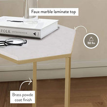 Load image into Gallery viewer, HAWOO Gold Side End Table