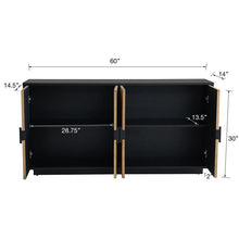 Load image into Gallery viewer, 60" Industrial Wide Sideboard