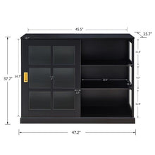 Load image into Gallery viewer, 2 - Door Accent Cabinet - Black, Black/White