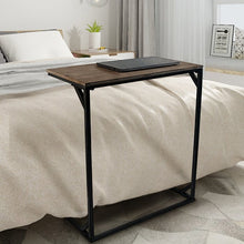 Load image into Gallery viewer, Dark Brown C Shaped Slide End Table