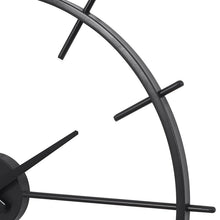 Load image into Gallery viewer, Black 21 Inch Silent Wall Clocks
