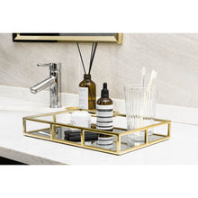 Load image into Gallery viewer, Gold Mirror Trays