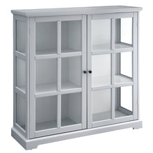 Load image into Gallery viewer, white accent cabinet for display