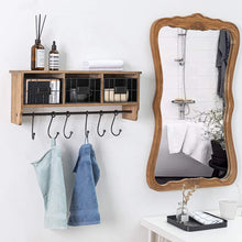 Load image into Gallery viewer, Akhill Solid Wood 6 - Hook Wall Mounted Coat Rack