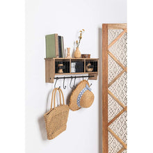 Load image into Gallery viewer, Akhill Solid Wood 6 - Hook Wall Mounted Coat Rack