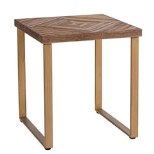 Load image into Gallery viewer, Hawoo Accent gold wooden nightstand
