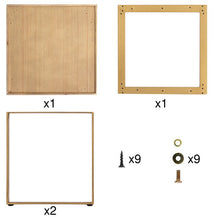 Load image into Gallery viewer, Hawoo Accent gold wooden nightstand