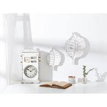 Load image into Gallery viewer, White Decorative Tray Leaf Design, Farmhouse Serving Tray