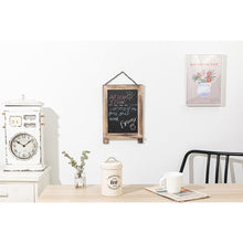 Load image into Gallery viewer, 2PCS Hanging Decorative Chalkboards Sign with Frame, 14" x 9.5"
