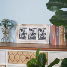 Load image into Gallery viewer, Rustic White Wall Mounted Wood Collage 4x6 Picture Photo Frame