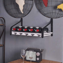 Load image into Gallery viewer, wall wine rack in black/white