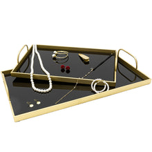 Load image into Gallery viewer, Decorative Black food Trays ,2PCS