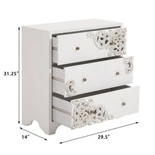 Load image into Gallery viewer, 31.25'' Solid Wood 3 Drawer Accent Chest - White