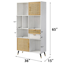 Load image into Gallery viewer, HAWOO 65 Inch Bookcase Unit