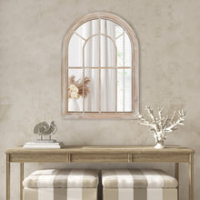 Load image into Gallery viewer, Farmhouse Arched Windowpane Mirror 36&quot; L x 26&quot; W
