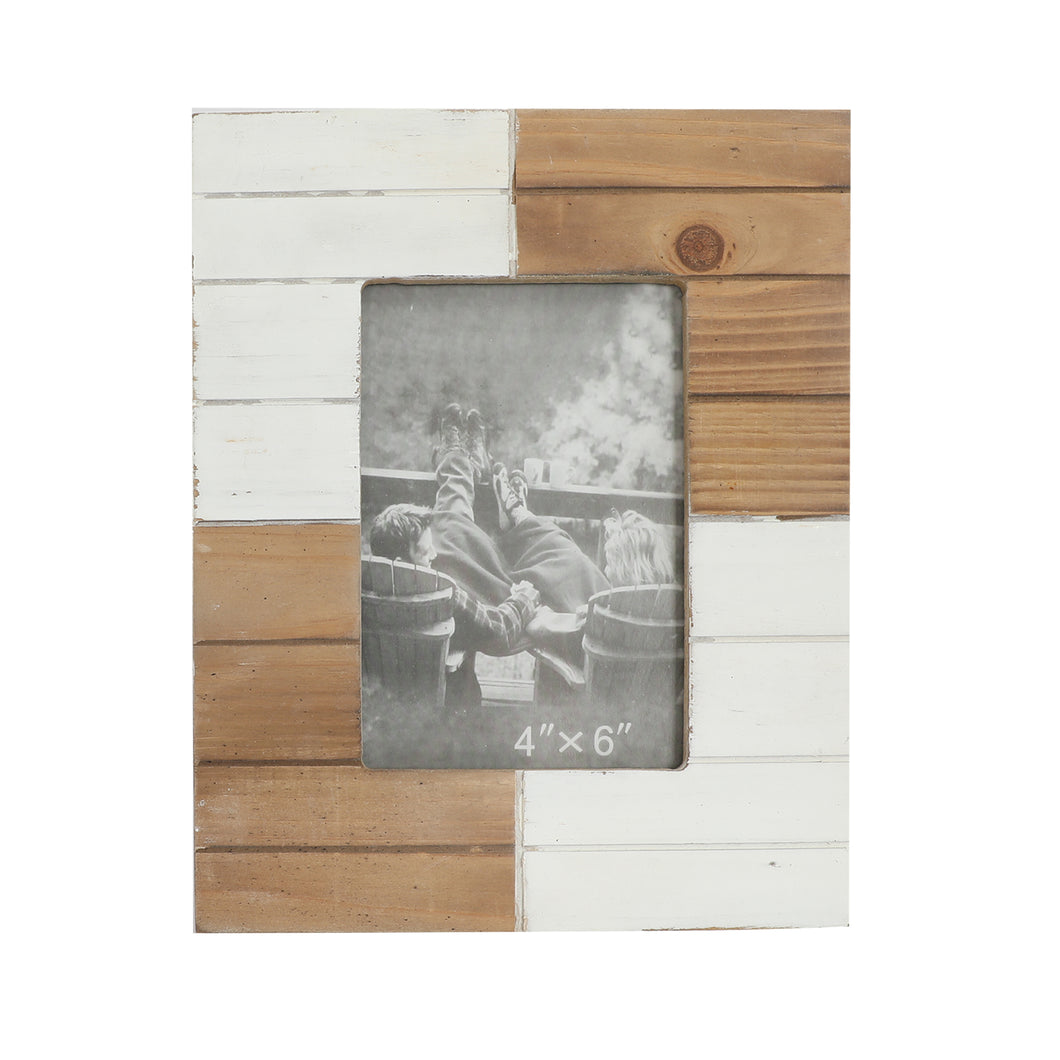 Rustic Picture Frame with High-Definition Glass 4x6