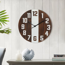 Load image into Gallery viewer, 24 Inch Wood Numerals Wall Clock for Living Room Decor
