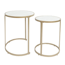 Load image into Gallery viewer, Modern Round Accent Coffee Table Set of 2
