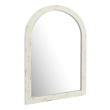 Load image into Gallery viewer, Distressed White Arched Wall Mirror 20&quot;W × 30&quot;L
