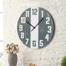 Load image into Gallery viewer, 24 Inch Wood Numerals Wall Clock for Living Room Decor
