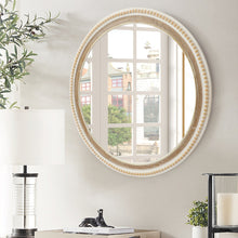 Load image into Gallery viewer, Distressed Decorative Mirror with White Beaded
