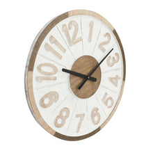 Load image into Gallery viewer, 24 Inch Round Modern Wall Clock with Large Numerals
