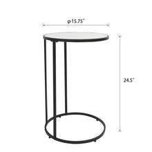 Load image into Gallery viewer, Round C Shaped Side Table for Living Room
