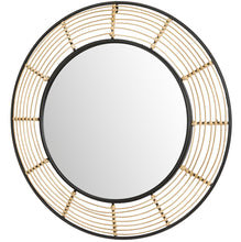 Load image into Gallery viewer, HAWOO 28&#39;&#39; Round Rattan Wall Mirror
