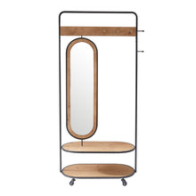 Load image into Gallery viewer, HAWOO Wide Iron Hall Tree with Shoe Storage
