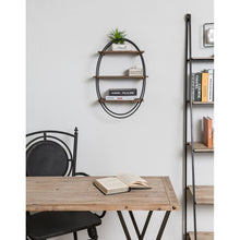 Load image into Gallery viewer, HAWOO Hanging Oval Floating Shelf Wall Mounted with 3 Tier
