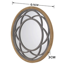 Load image into Gallery viewer, Rustic Round Decorative Wall Mirror 30 Inch
