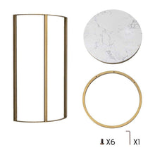 Load image into Gallery viewer, Marble Sofa Laptop C Shaped Side Table for Coffee Sofa Living Room Bedroom
