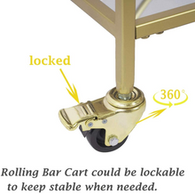 Load image into Gallery viewer, rolling bar cart
