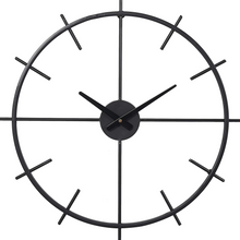 Load image into Gallery viewer, Black 21 Inch modern Wall Clocks
