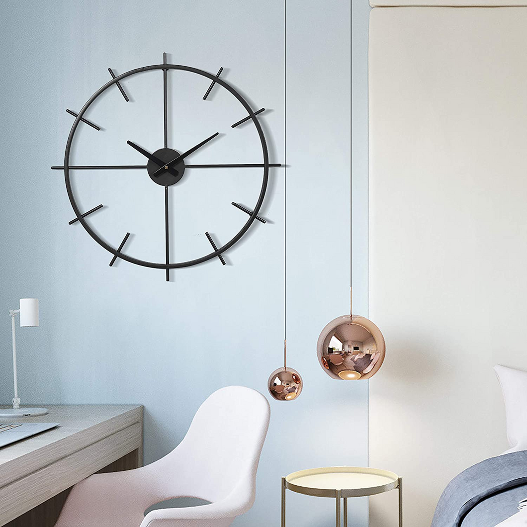 Black 21 Inch modern Wall Clocks