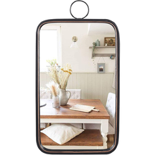 Load image into Gallery viewer, Black Classic Rectangle Wall Mirror, 12&quot; X 1.6&quot; X 20.3&quot;
