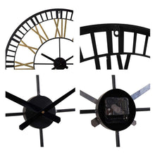 Load image into Gallery viewer, Large Metal Hollow Out Wall Clocks Decorative for Living Room, 32 Inch
