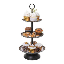 Load image into Gallery viewer, Kleiman Distressed Galvanized Tiered Stand
