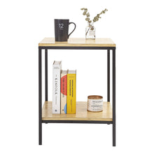 Load image into Gallery viewer, Wood End Coffee Table with 2-Tier Shelf
