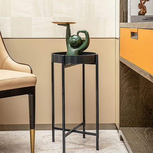 HAWOO Round Side End Tables