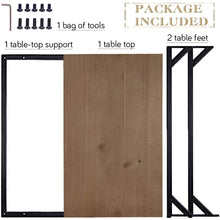 Load image into Gallery viewer, Dark Brown C Shaped Slide End Table
