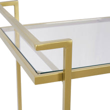 Load image into Gallery viewer, Bar Cart with 2 Mirrored Shelves
