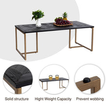 Load image into Gallery viewer, 48&#39;&#39; Black Wood Coffee Table
