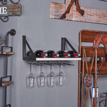 Load image into Gallery viewer, Rustic Wood Wine Storage Rack

